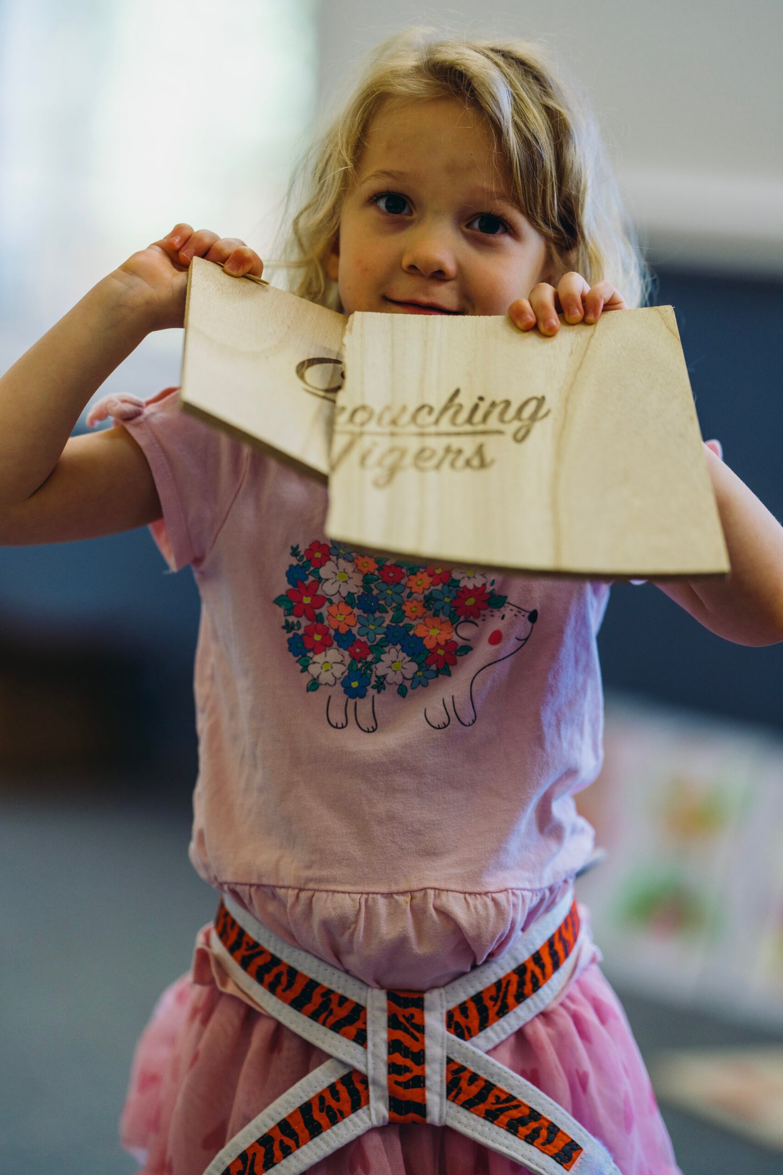 Teamwork and balance in karate class