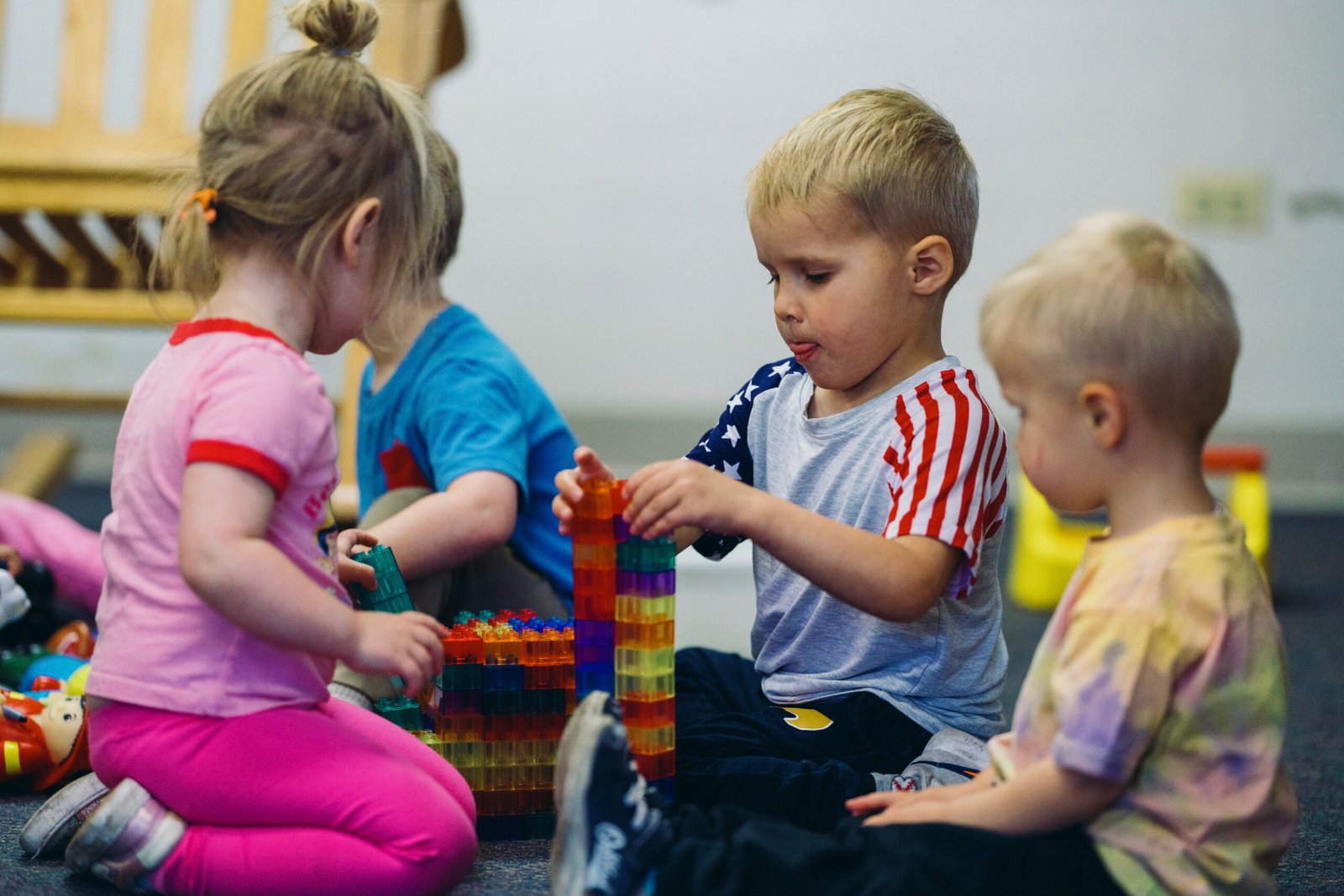 Children playing and learning at The Learning Tree Center