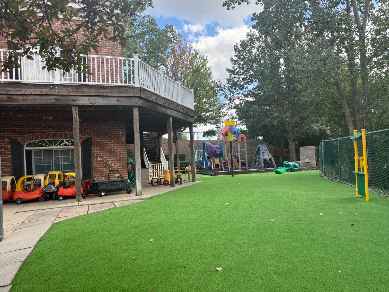 Safe preschool playground in Lake Zurich