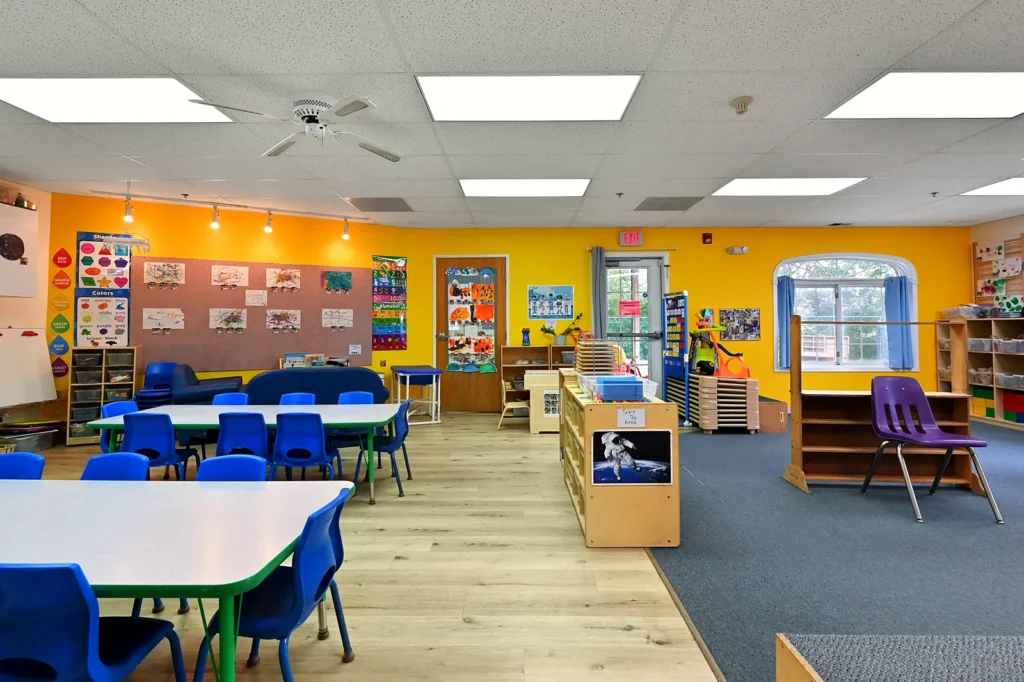 Pre-K classroom learning centers at The Learning Tree Center